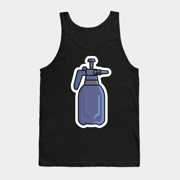 Disinfect and Cleaning Spray Bottles vector illustration. Home cleaning service objects icon concept. Cleaning spray bottle nozzle close up vector design. Tank Top by AlviStudio